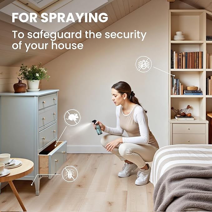 HIQILI Peppermint Essential Oil Add to Spray, Diffuser, Can Enjoy Air Freshening, Use in Kitchen, Bedroom, Office, Extra Free Travel Bottle - 3.38 Fl Oz/100 ML