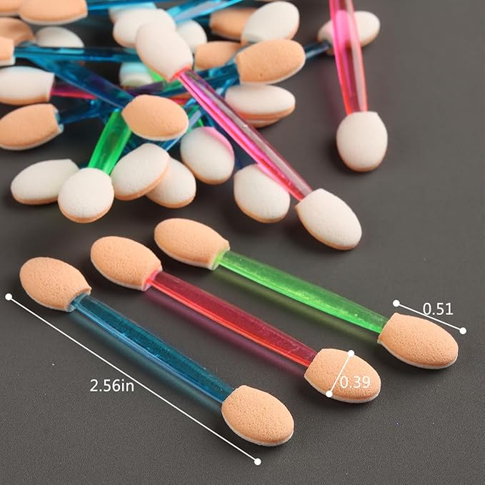 Chrome Nail Powder Applicator Brushes,