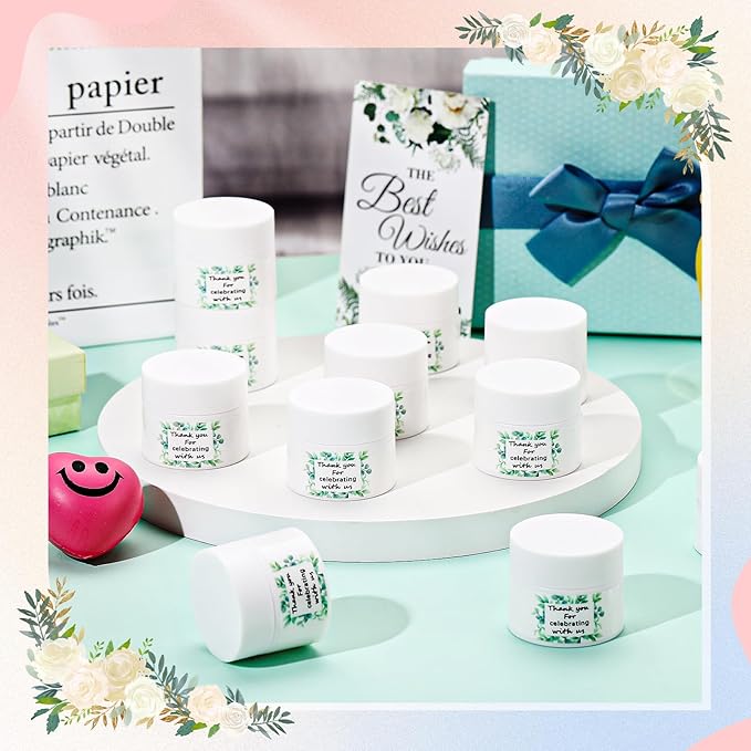 12 Pcs Thank You Lip Sleeping Mask Bulk Bridal Shower Gifts for Guests Thank You for Celebrating with Us Lip Mask Moisturize Nourish for Wedding Bridal Shower Favor Christmas Gift(Eucalyptus)