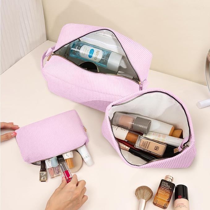 3 pieces makeup bag cosmetic