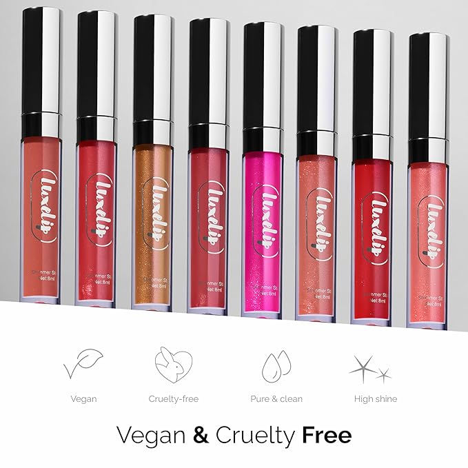 LuxeLip™ Matte Lipstick, Hydrating Non-Sticky Lip Gloss for Luminous Shine & Moisturized Lips, Lightweight, Long-Lasting Glossy Finish, Cruelty-Free Lip Makeup for Women (Chili Flake, 8ml)
