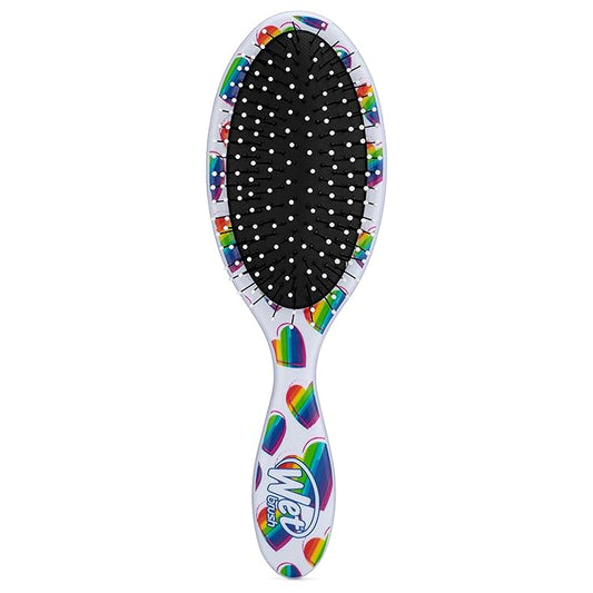Wet Brush Original Detangler Hair Brush, Rainbow Hearts (Color Me Mine) - Ultra-Soft IntelliFlex Bristles - Detangling Brush Glides Through Tangles (Wet Dry & Damaged Hair) - Women & Men