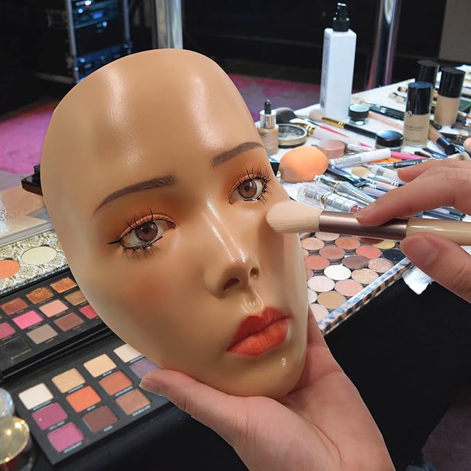 3D Makeup Practice Face,Reusable Makeup Mannequin