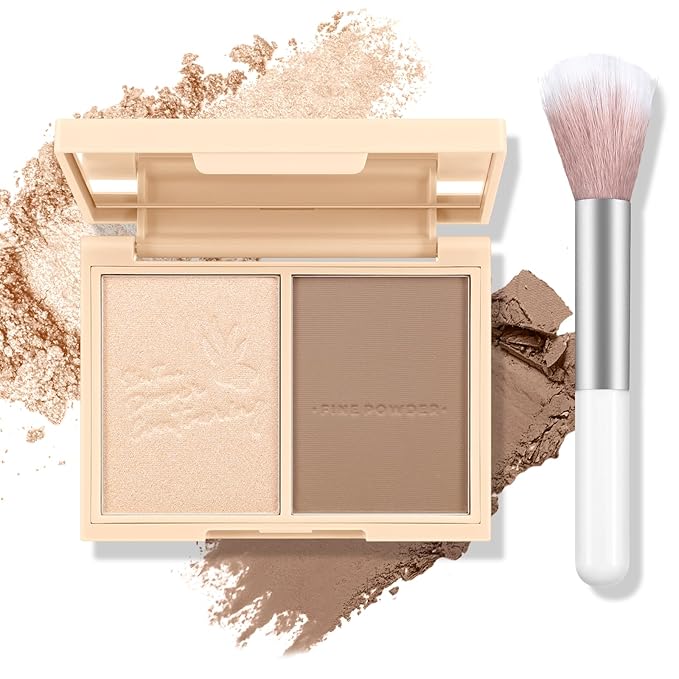 Boobeen Highlighter Contour Makeup Palette Face Matte Bronzer