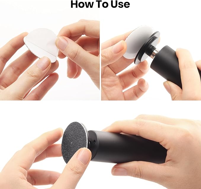 120pcs Replacement Sandpaper Refill Discs for Electric Foot File Callus Remover Tool for Men Women Dead Cracked Hard Skin (60 Grit+80 Grit)