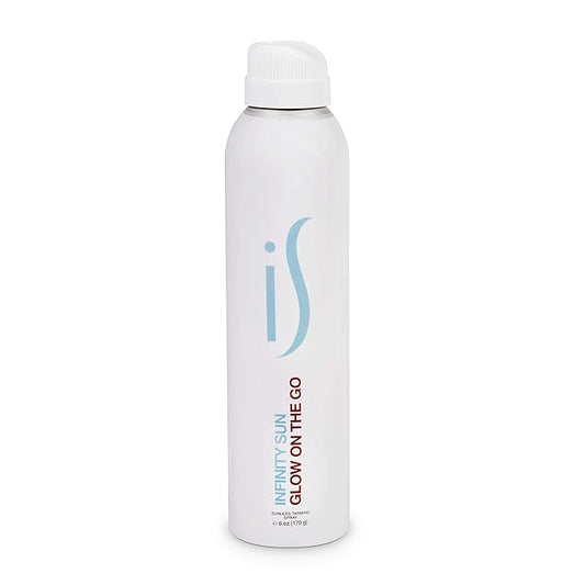 Glow on the Go | Quick drying, non-sticky Self Tanner Bronze Spray, Sunless Tanning and Antiaging Skin Care Spray for all Skin Tones | Natural Ingredients Streak Free | 6 fl oz
