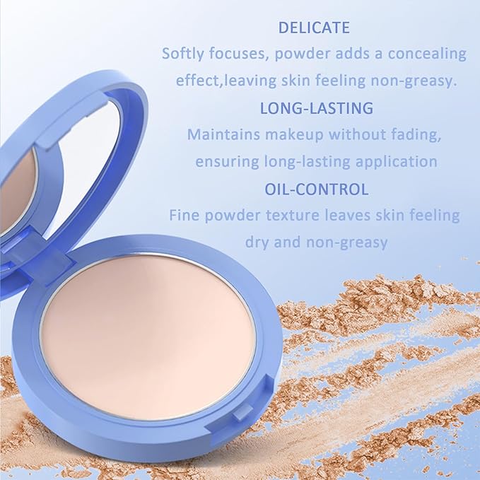 Maycheer Face Powder, Maycheer Lasting Waterproof Face Powder - Oil Absorbing Powder for Face, Lasting and Waterproof (07# BROWN, 0.35 Ounce)