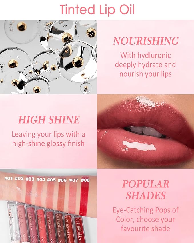 Brown Peel Off Lip Liner Stain & Clear Lip