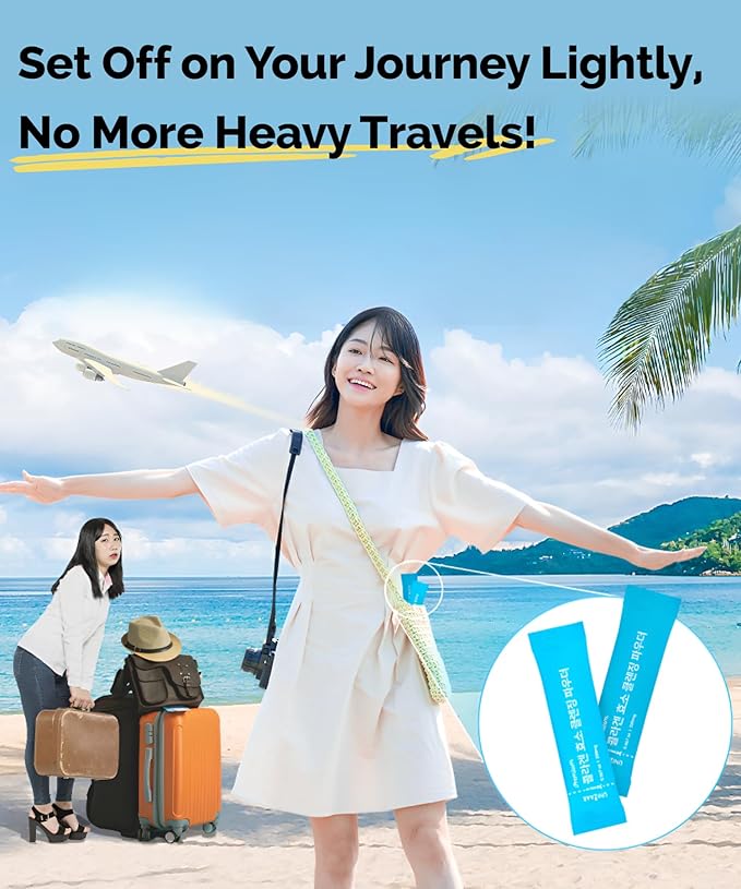 UNIZAAR Fill Collagen Enzyme Powder Face Wash Set of 2 – (0.007 oz * 60EA) Luxurious French Collagen & Urea Infused Korean Cleanser, Travel Face Wash, Travel Size Face Wash for Women, Korean Skin Care