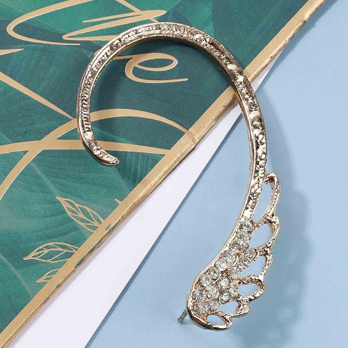 Boho Rhinestone Angel Wing Ear Climber