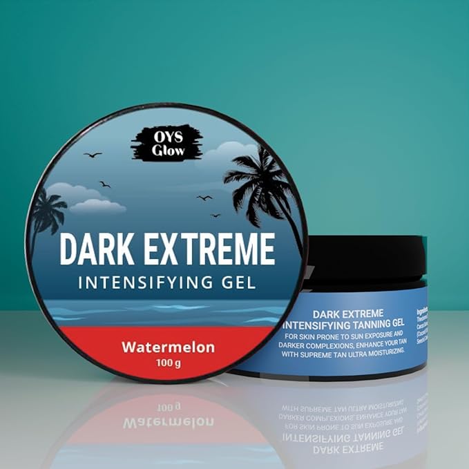Tanning Gel, New Dark Extreme Intensifying Tanning Accelerator Sunbed Cream Self Tan Body Care Lotions(Watermelon Flavor)