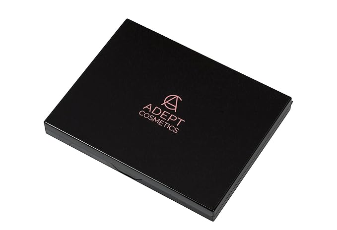 The Adept Palette in Singularity Black - Double Sided Magnetic Empty Palette with Divider, Holds Over 100 Single Round Standard Sized Eyeshadow Pans, Hardshell Case