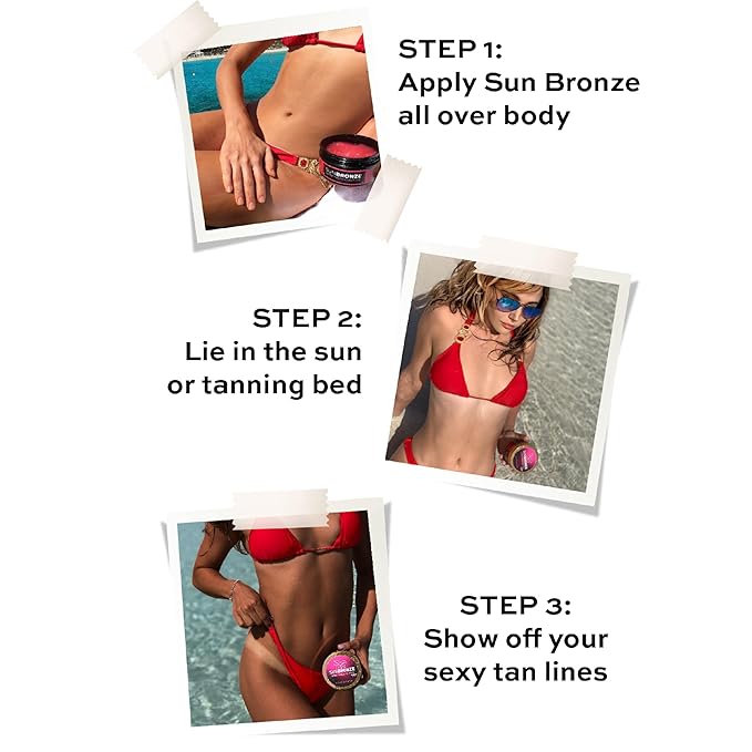 Original Sun Bronze Ultra Tanning Butter - Juicy Watermelon, Use in the sun outdoor or tanning bed Better than tanning oil Tan faster with premium natural ingredients Safe for Sensitive Skin