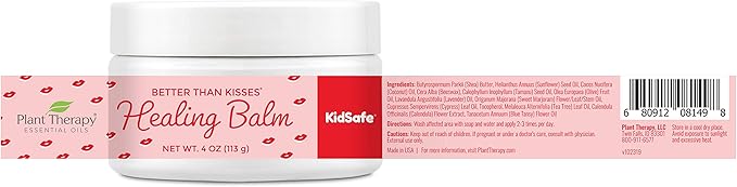 Plant Therapy KidSafe Better Than Kisses Healing Balm 4 oz Pure, & Natural Healing Balms