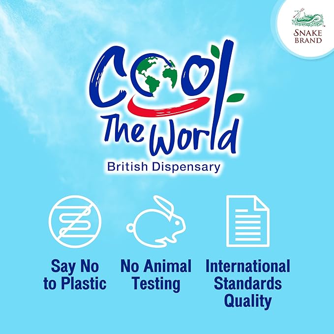 Snake Brand Prickly Heat Cooling Powder for Everyday / 280g) 9 Oz