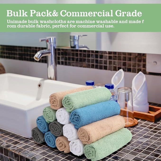 Washcloths bulk - 100 pack