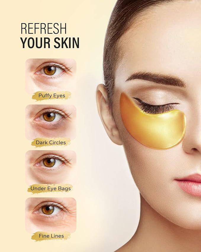 24k gold under eye patches