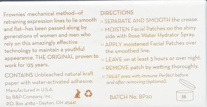 Frownies (FBE) Forehead & Between Eyes, 144 Patches (3) pack