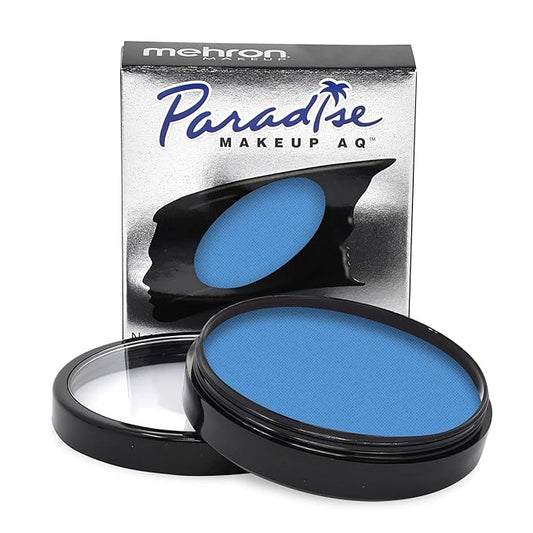 Mehron Makeup Paradise Makeup AQ Pro Size | Stage & Screen Performance, Face & Body Painting, Beauty, Cosplay, and Halloween | Water Activated Face Paint, Body Paint 1.4 oz (40 g) - Sky