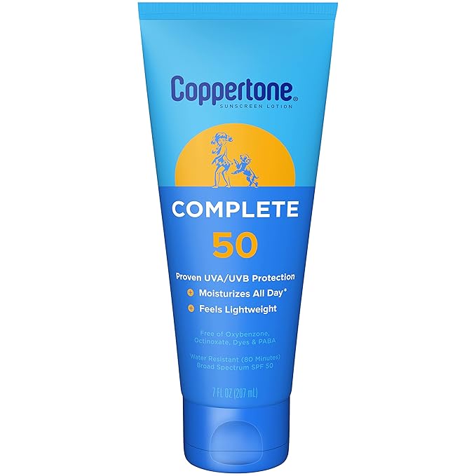 Coppertone Complete Sunscreen Lotion, SPF 50 Sunscreen, 7 Oz