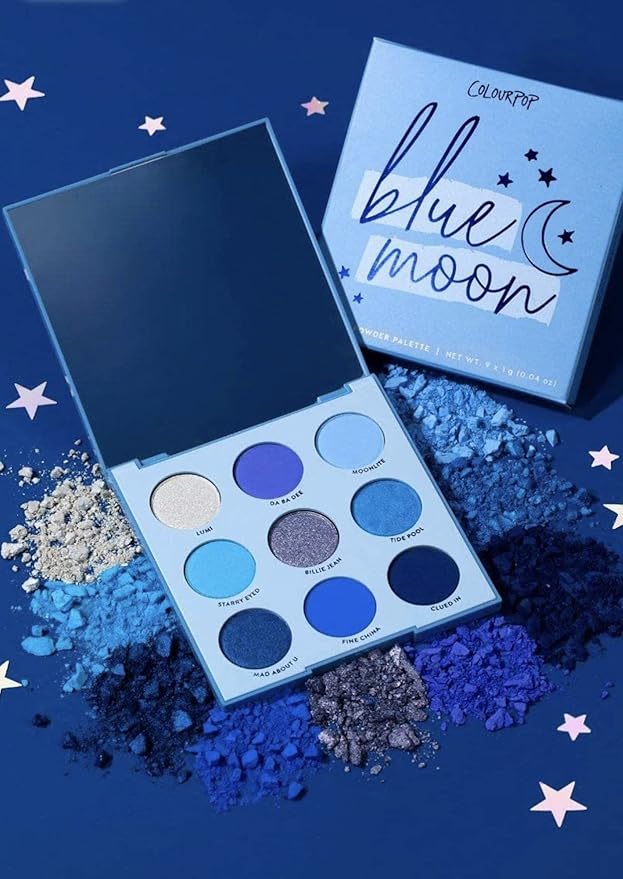 Colourpop Blue Moon Eyeshadow Palette, Powder