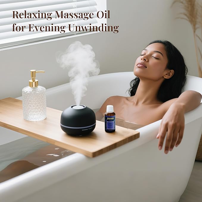 Frankincense & Lavender Botanical Massage Oil – Lightweight Face & Body Oil with Jojoba & Almond – Resin & Floral Aroma for Deep Massage, Fascia Release & Calming Rituals, 30ml (1.0 fl oz)