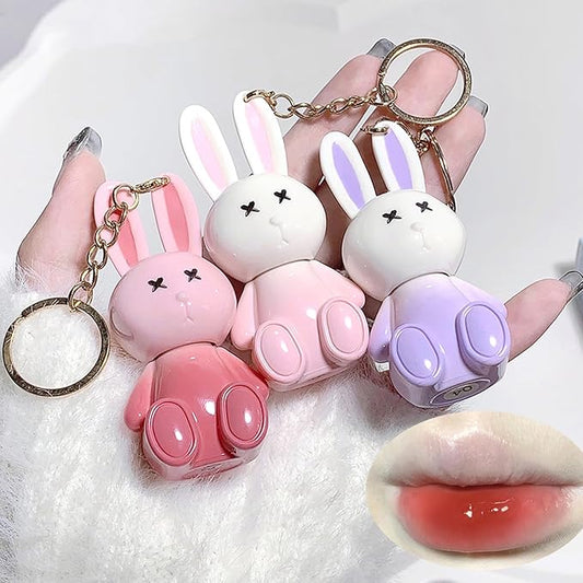 3 Colors Lip Tint Keychain Liquid Lip Tint Gloss