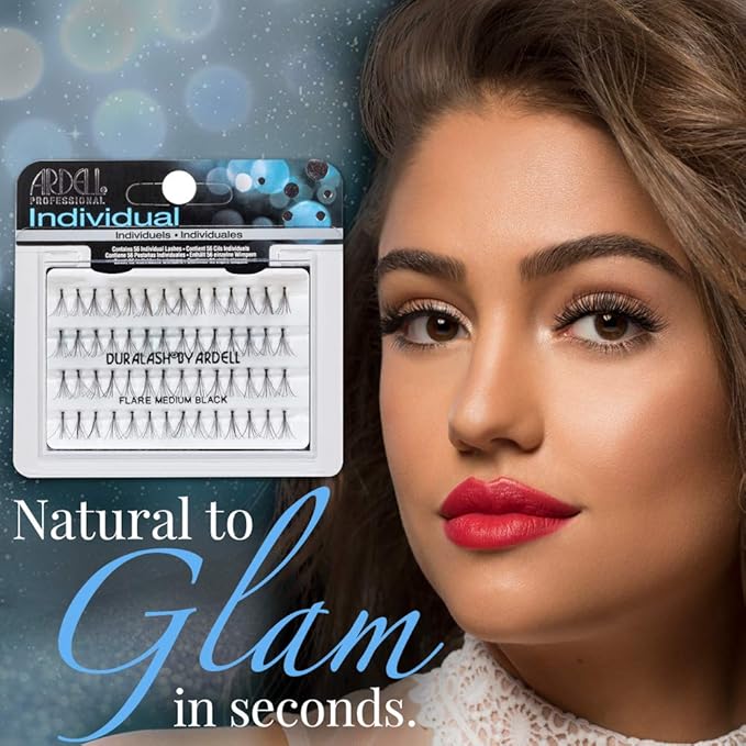 Ardell False Eyelashes Long Black, DIY Lash Clusters, Eyelash Extension Kit, 4 Pack