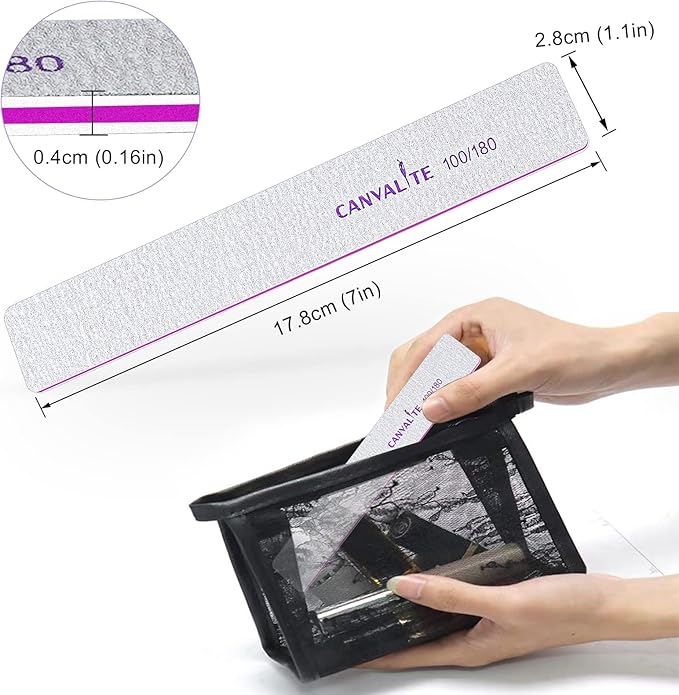 Canvalite 12pcs 100/180 Grit Coarse