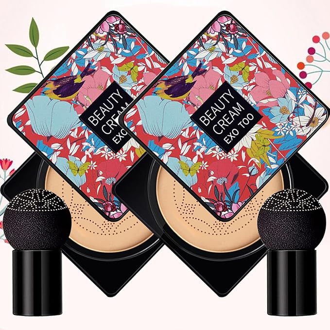 2 Pack Beauty Cream EXO TOO Foundation, Beauty Head Sponges