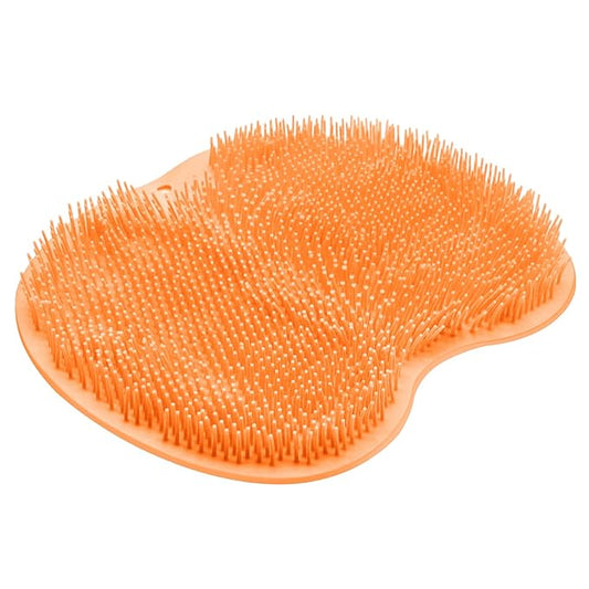 Shower foot scrubber mat back