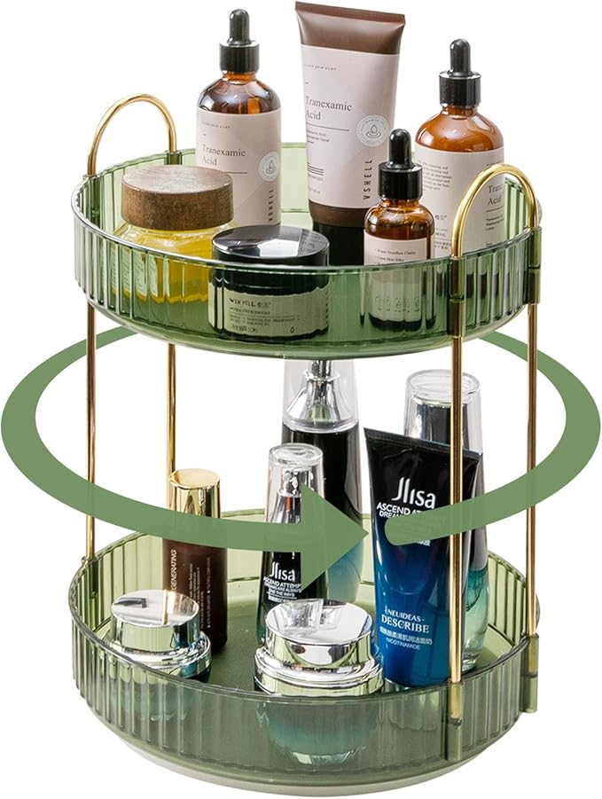 360? rotating makeup organizer, bathroom