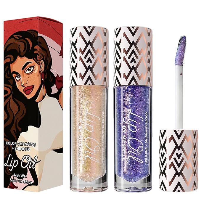 2 Colors Boss Up Color Changing Lip Oil,