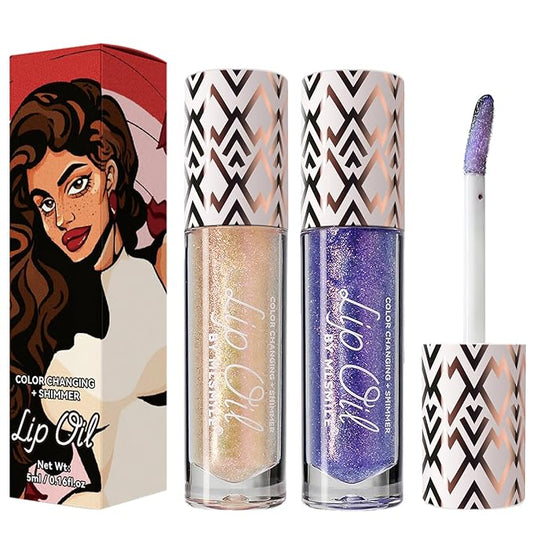 2 Colors Boss Up Color Changing Lip Oil,