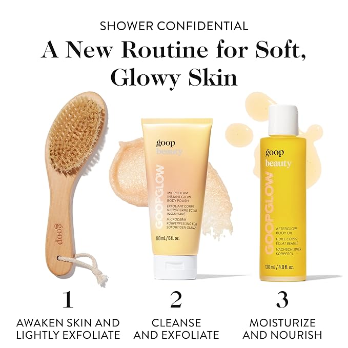 goop Beauty Microderm Body Polish | Exfoliating Scrub & Foaming Cleanser for Glowing Skin | Salts & Kakadu Plum Seed Oil for Hydration | Inspired by Microdermabrasion | 6 fl oz