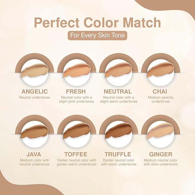 Frankie Rose Cosmetics Our Lil’ Secret Concealer – Sweat-Proof & Matte Under Eye Concealer, Long Lasting Concealer Full Coverage For Fine Lines, Dark Circles & Hide Imperfections - Ginger