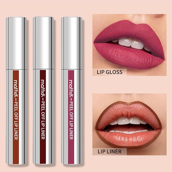 3PCS Lip Stain Liner, Long Lasting lip liner Long