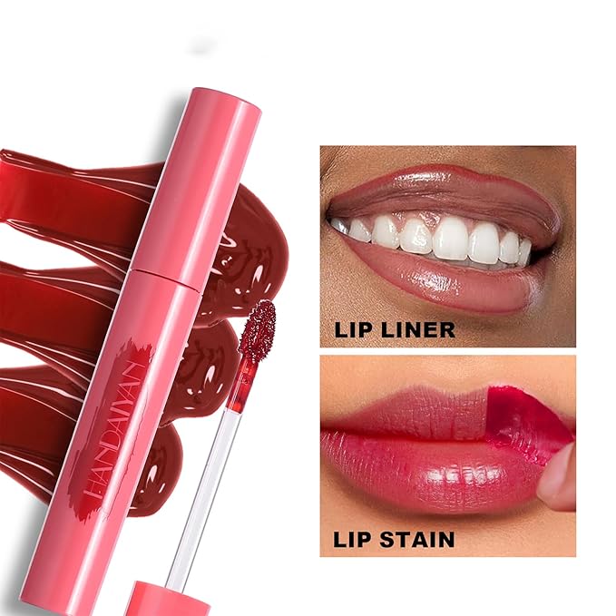 2 PCS Long-Lasting Peel Off Matte Lip Tint, Long-Lasting