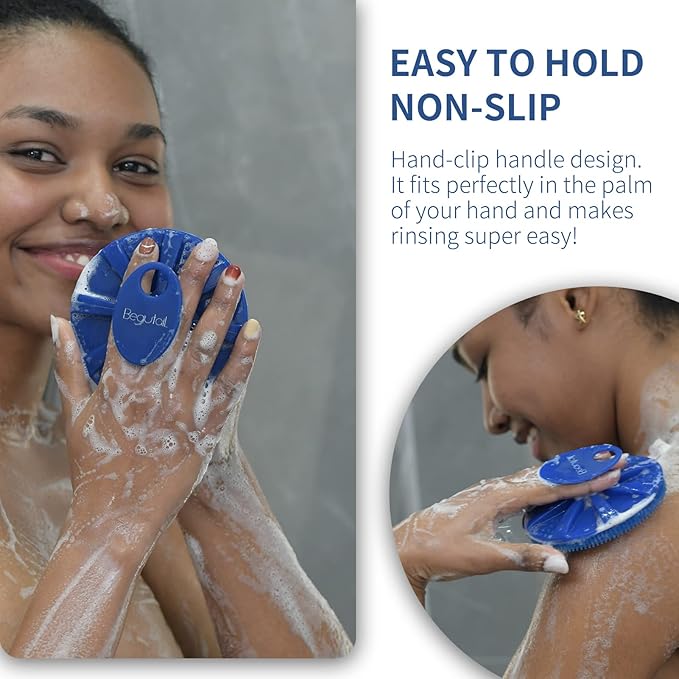 Silicone body scrubber shower bath