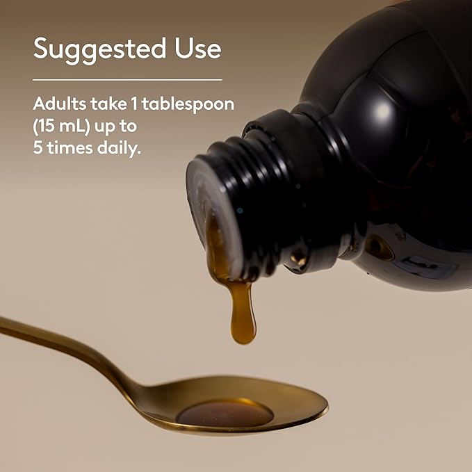 Deep Lung Support Tonic, Traditional Herbal Formula for Respiratory Wellness with Elecampane, White Horehound & Licorice Root, Liquid Absorption, Menthol Flavor, Plant-Based, 7.8 floz