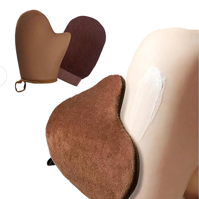 Tanning Mitt, Ultra Soft Tanning Glove for Self Tan with Thumb - Self Tanner Mitt Applicator - Tanning Mitts - The Best Choice for Self Tanner Mitt and Tanning Glove, Ideal for Beach and Poolside