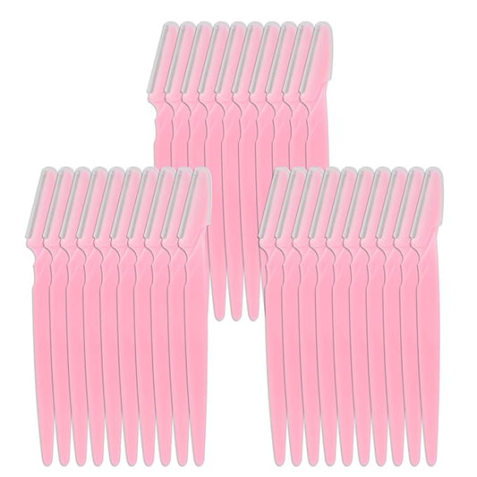 30 Pieces Eyebrow Razor Shaper Trimmer Shaver Facial Razor with Precision Cover for Women and Men