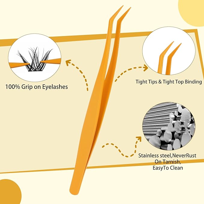 Eyelash Clusters Set 10-18mm Wispy Lash Clusters D Curl DIY Cluster Lash Extension Kit Individual Lashes Kit With Bond & Seal, Glue Remover, Tweezers(LF02 Lashes Set)