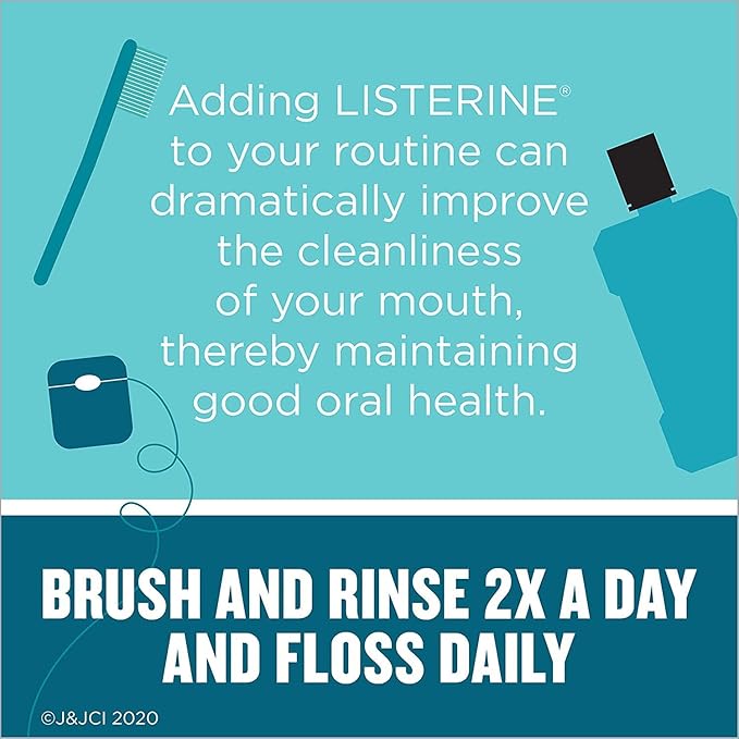 Listerine Cool Mint Interdental Floss for a Cleaner, Healthier Mouth, Oral Care, 55 Yards (Pack of 12)