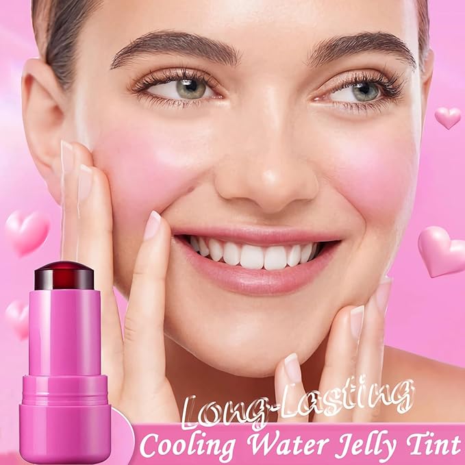 2Pcs Cooling Water Jelly Tint,Moisturizing Lip Tint Jelly Cooling