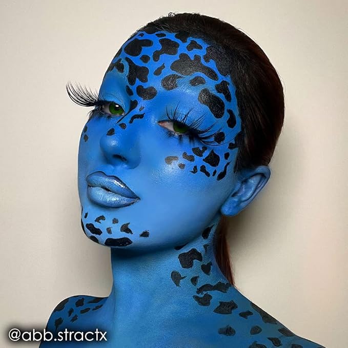 Mehron Makeup Paradise Makeup AQ Pro Size | Stage & Screen Performance, Face & Body Painting, Beauty, Cosplay, and Halloween | Water Activated Face Paint, Body Paint 1.4 oz (40 g) - Lagoon Blue