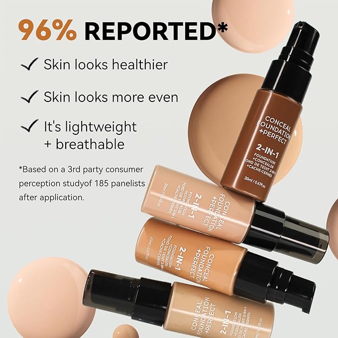 Concealer Full Coverage Foundation for Mature Skin,Oil Control