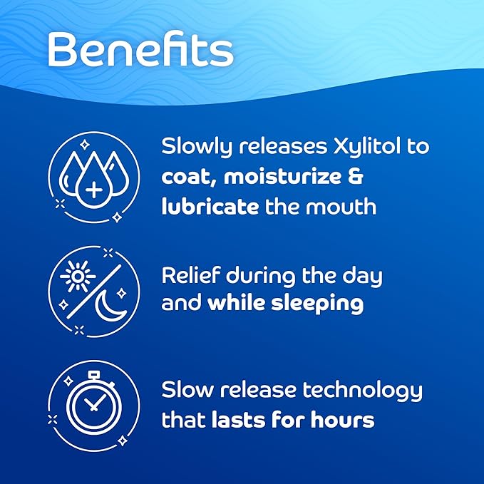 Oracoat XyliMelts for Dry Mouth Night Time or Day - Moisturizing Dry Mouth Adhering Discs, Sugar Free with Xylitol, 40 Count - 6 Pack, Mild Mint Flavor, 8-Hour Relief