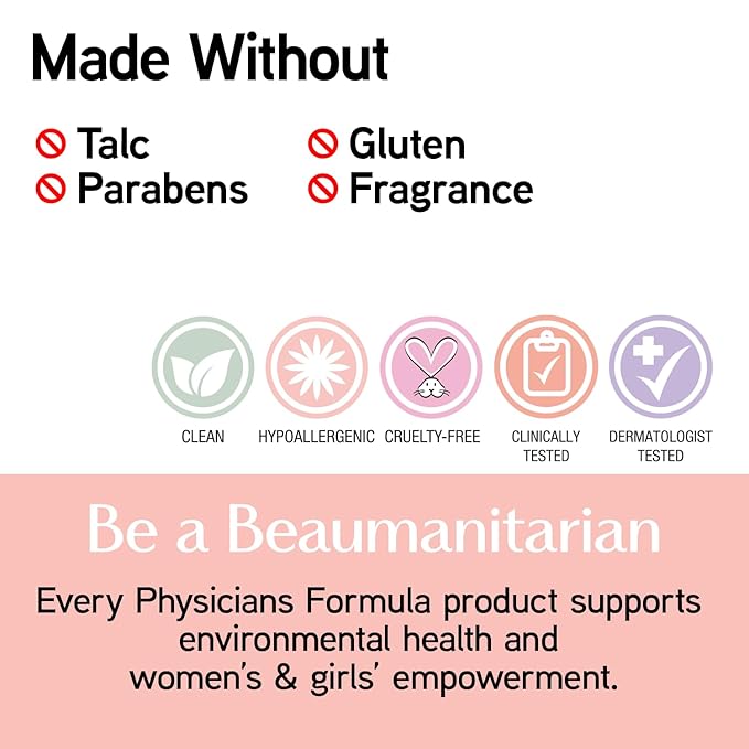 Physicians Formula Mineral Wear Talc-Free Mineral Face Powder, Smooth Satin Buildable & Blendable Coverage, Bare-Feeling Gentle Formula, Cruelty & Vegan - Creamy Natural