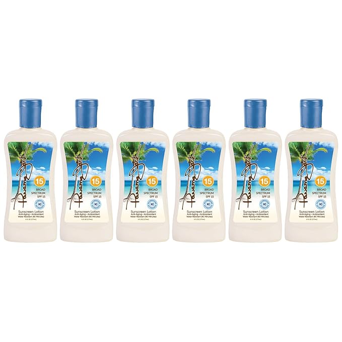 Panama Jack Sunscreen Suntan Lotion - SPF 15, Broad Spectrum UVA/UVB Protection, PABA, Paraben, Gluten & Cruelty Free, 6 FL OZ (Pack of 12)